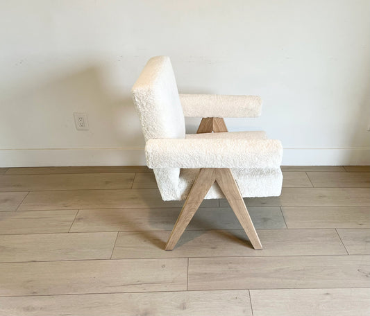 Pierre Jeanneret Style Upholstered Office Chair / Each