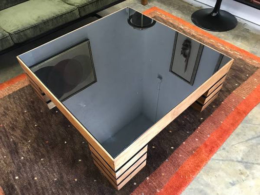 Mid Century Glass Coffee Table