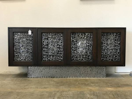 Mid Century Brutalist Credenza/ Buffet