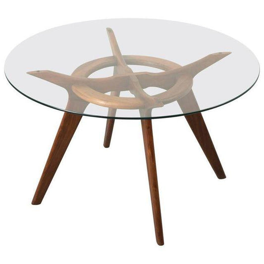 Adrian Pearsall Style Round  "Compass " Dining Table