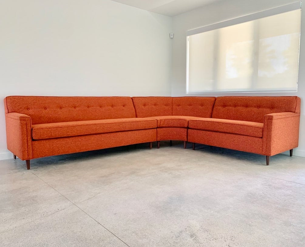 Custom "Sully" Curved 3 piece Sectional