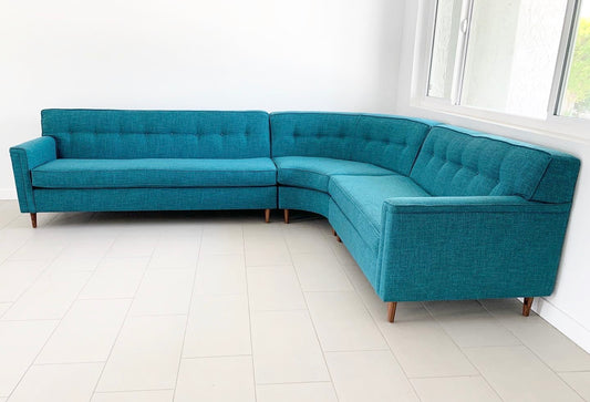 Custom "Sully" Curved 3 piece Sectional