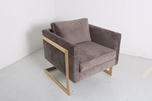 Milo Baughman Style "T" Back Chair