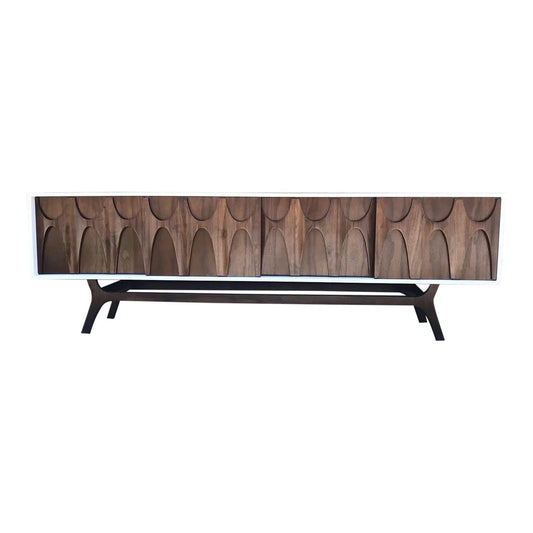 96 " Custom Lacquered "Brasilia " style credenza