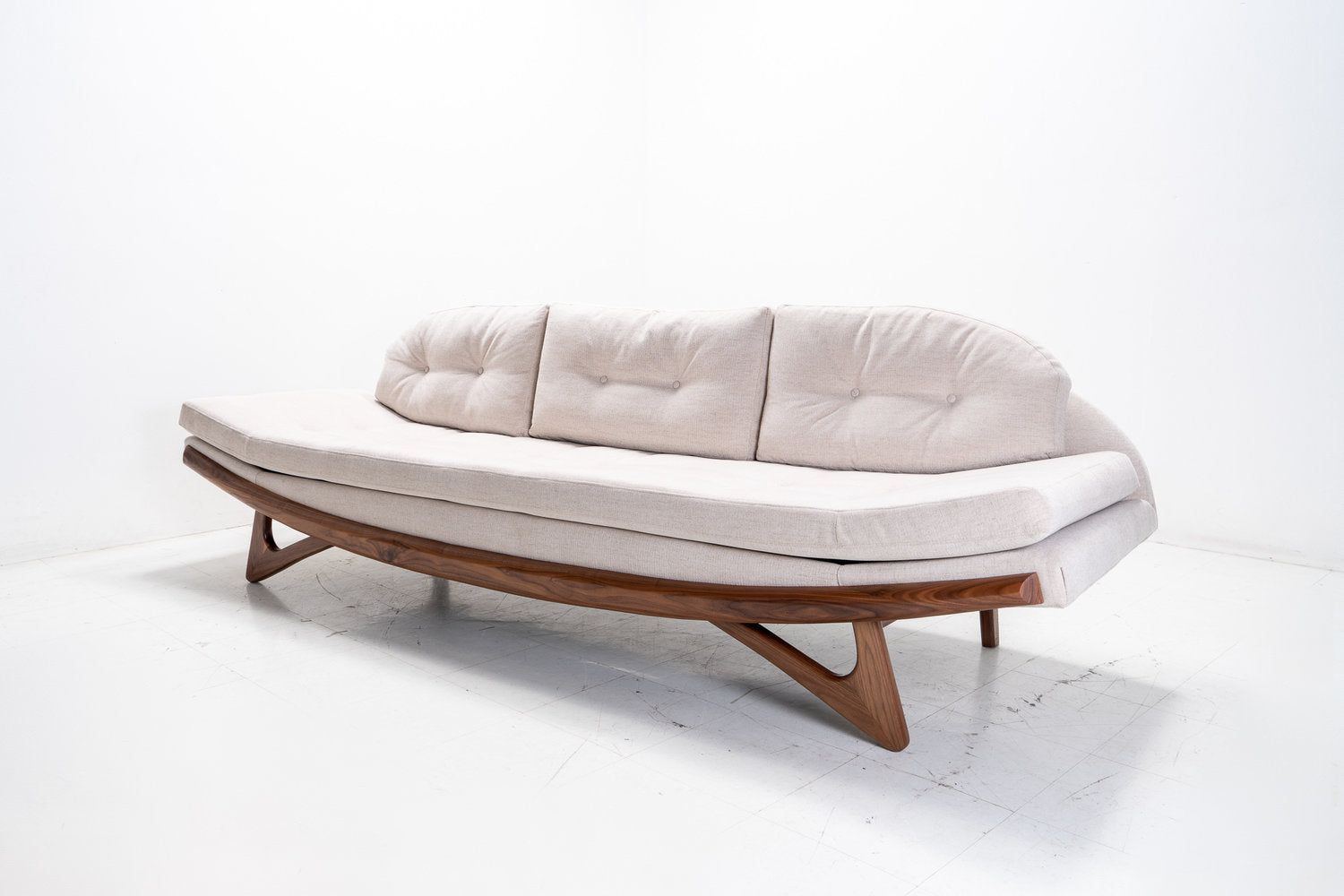 Custom "Curved Gondola"  Style Sofa