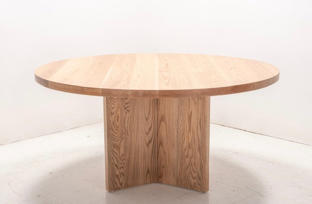 Hand Crafted Solid White Oak Dining Table