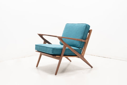 Mid Century Walnut  "Z" Lounge Chair