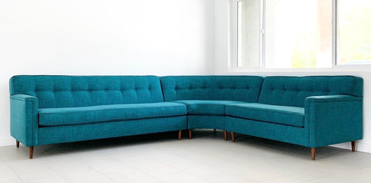 Custom "Sully" Curved 3 piece Sectional
