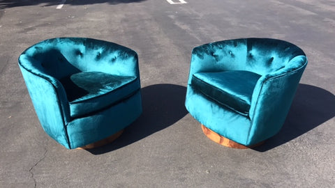 Custom "Milo" Swivel Barrel Chairs (EACH)