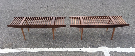 Custom "Spindle"  Walnut Benches (EACH)