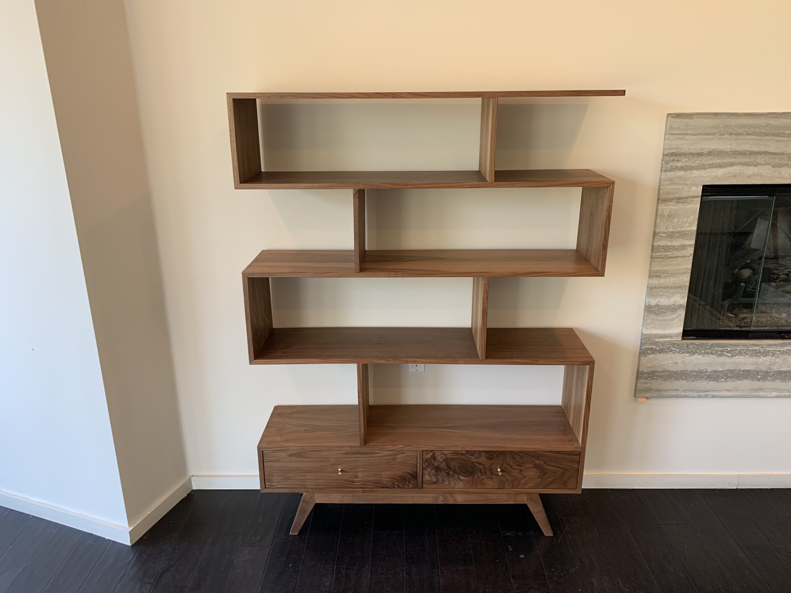 48" Hand Crafted "Staggered" Display Bookshelf