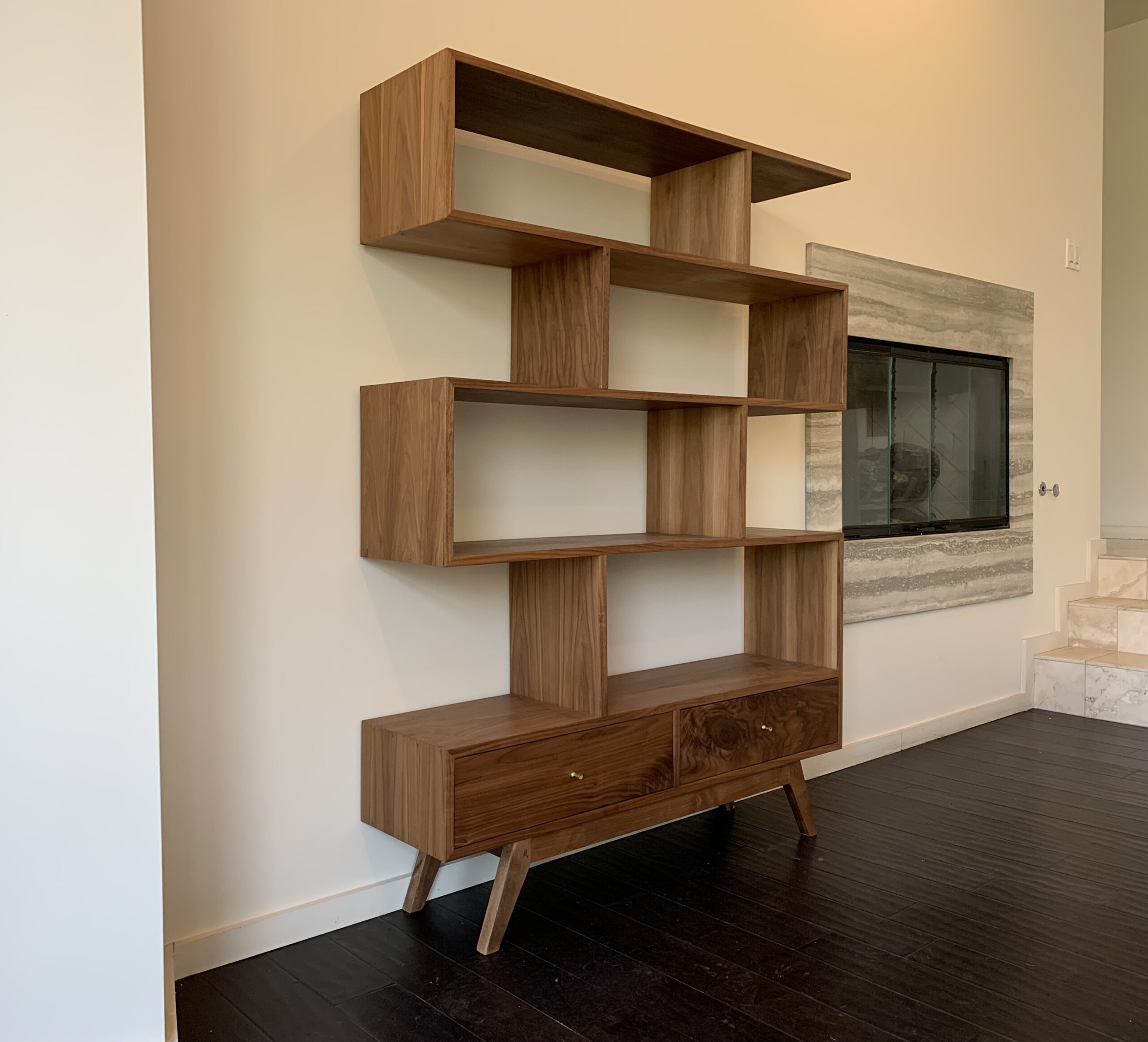 48" Hand Crafted "Staggered" Display Bookshelf