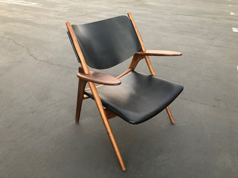 Custom "Sawbuck" Leather Chairs (Each)