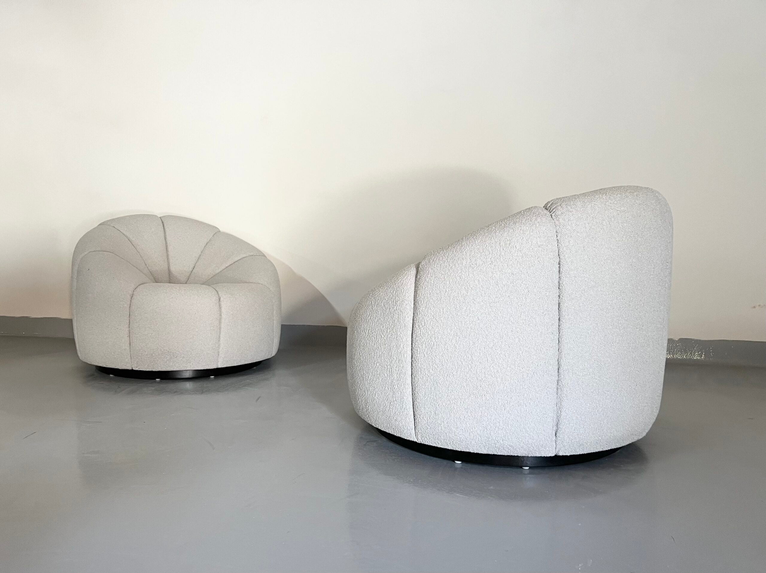 Custom "Barrel Channel " Lounge  Chairs/each