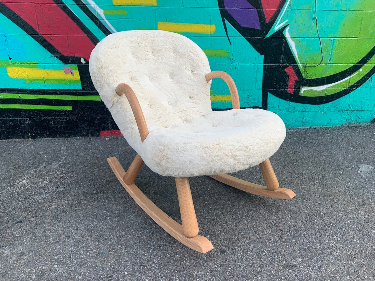 "Hand Crafted " Clam Style Rocking Chair