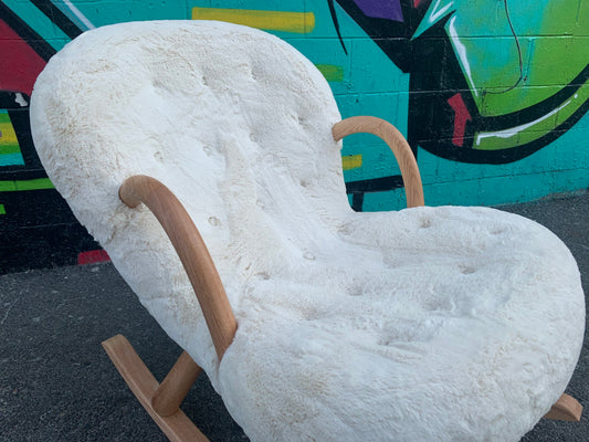 "Hand Crafted " Clam Style Rocking Chair