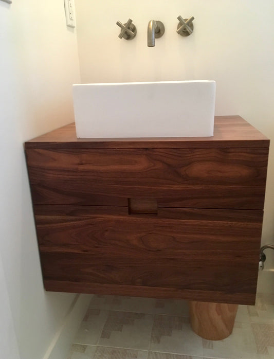 25" Floating "Cubist" Vanity