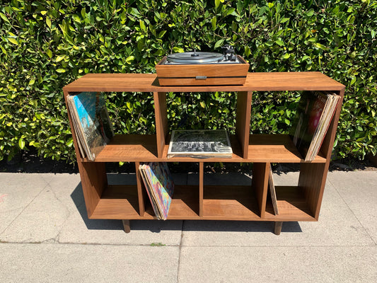 48" Hand Crafted Walnut Vinyl Media