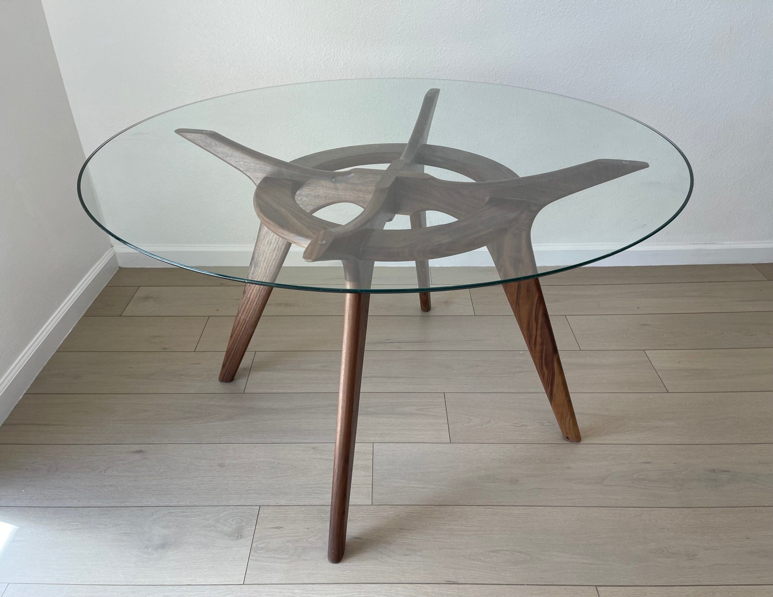 Adrian Pearsall Style Round  "Compass " Dining Table