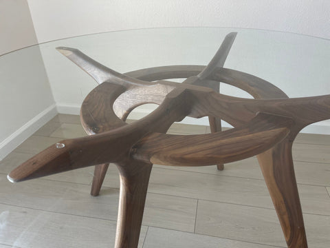 Adrian Pearsall Style Round  "Compass " Dining Table