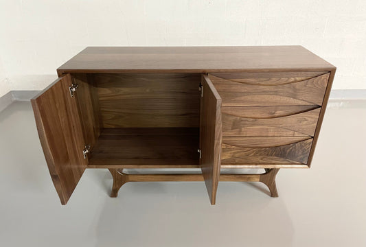 55" Mid Century Style Bowtie Vanity