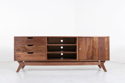 72" Custom Media Credenza- Solid Upgrade