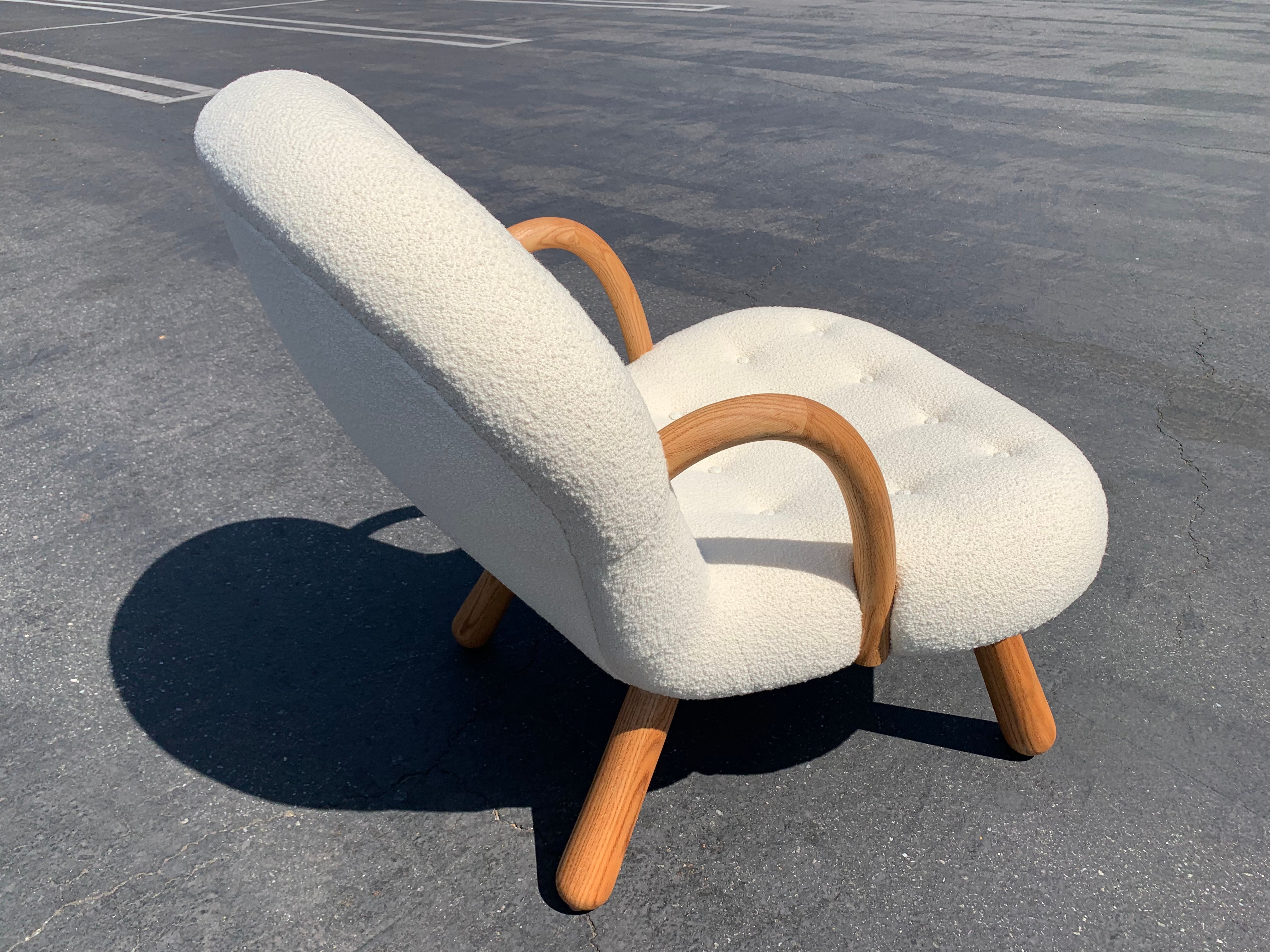 Philip Arctander Style "Clam" Armchair/each