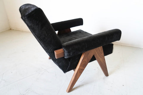 Custom "Jeanneret" Arm Chair ( Fabric )