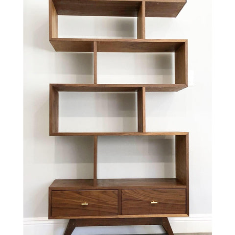 36" Hand Crafted "Staggered" Display Bookshelf