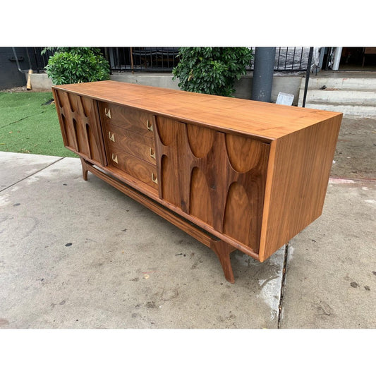 "Brasilia" Style Credenza - Brass Color