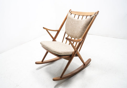 Danish Custom Sculptural Rocking Chair