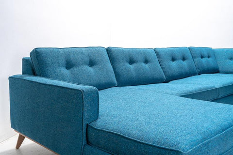 Custom "Sully PlayPen" Sectional Sofa Chaise