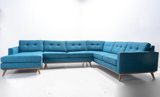 Custom "Sully PlayPen" Sectional Sofa Chaise