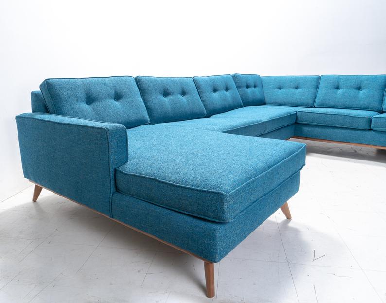 Custom "Sully PlayPen" Sectional Sofa Chaise