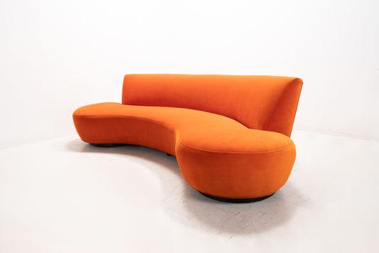 Custom "Kagan" Serpentine Sofa