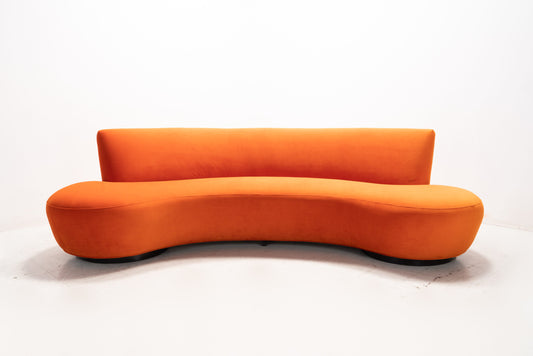 Custom "Kagan" Serpentine Sofa